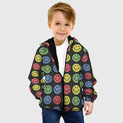 Куртка с капюшоном детская Smiley, цвет: 3D-черный — фото 2