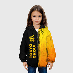 Куртка с капюшоном детская Tokyo Ghoul - gold gradient: по-вертикали, цвет: 3D-черный — фото 2