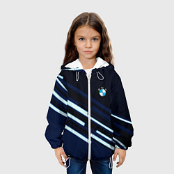 Куртка с капюшоном детская Bmw auto car sport, цвет: 3D-белый — фото 2