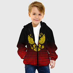 Куртка с капюшоном детская Русский мир, цвет: 3D-черный — фото 2
