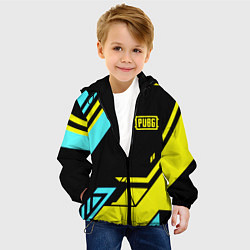 Куртка с капюшоном детская Pubg geometry game, цвет: 3D-черный — фото 2