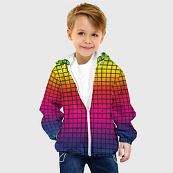 Куртка с капюшоном детская Палитра rgb, цвет: 3D-белый — фото 2