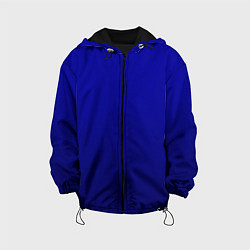 Куртка с капюшоном детская Сумеречный синий градиент, цвет: 3D-черный