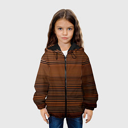 Куртка с капюшоном детская Деревяшка, цвет: 3D-черный — фото 2