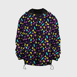 Куртка с капюшоном детская Неоновая ведьмочка, цвет: 3D-черный