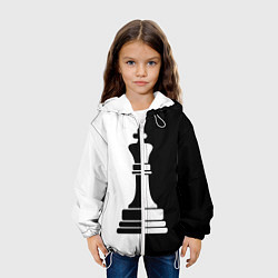Куртка с капюшоном детская Ферзь, цвет: 3D-белый — фото 2