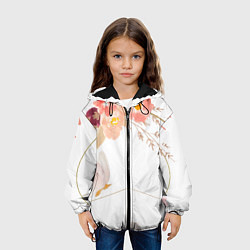 Куртка с капюшоном детская Make love - not war, цвет: 3D-черный — фото 2