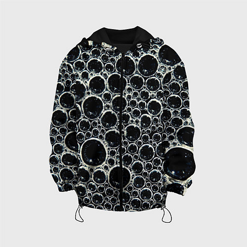 Детская куртка Пузыри и отражение / 3D-Черный – фото 1