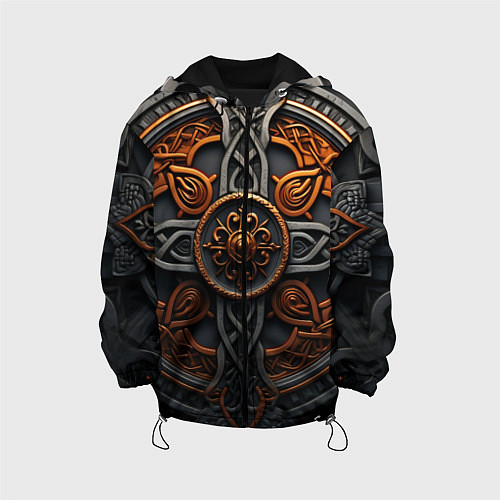 Детская куртка Орнамент в викингском стиле / 3D-Черный – фото 1