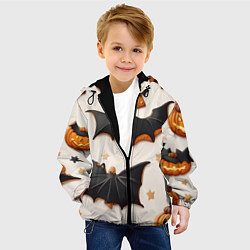 Куртка с капюшоном детская Сладкий хеллоуин, цвет: 3D-черный — фото 2