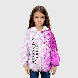 Куртка с капюшоном детская Assassins Creed pro gaming по-вертикали, цвет: 3D-белый — фото 2