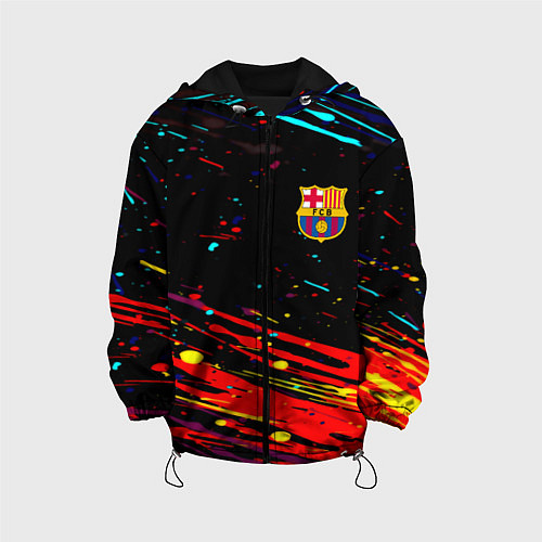Детская куртка Barcelona краски / 3D-Черный – фото 1
