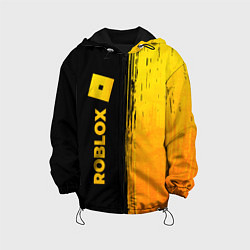 Куртка с капюшоном детская Roblox - gold gradient по-вертикали, цвет: 3D-черный