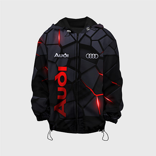 Детская куртка Audi - плиты с эффектом свечения / 3D-Черный – фото 1