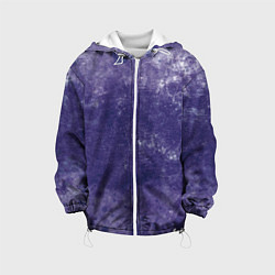 Куртка с капюшоном детская Абстракция - violet color background, цвет: 3D-белый