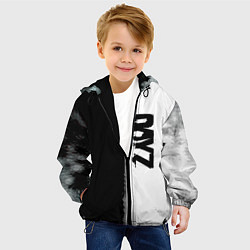 Куртка с капюшоном детская Dayz черно белый ужас, цвет: 3D-черный — фото 2