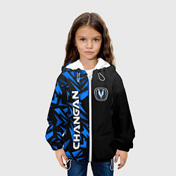 Куртка с капюшоном детская Changan - blue uniform, цвет: 3D-белый — фото 2