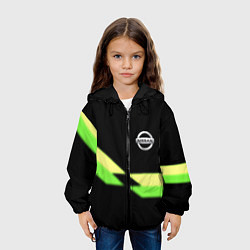 Куртка с капюшоном детская Nissan logo brend auto, цвет: 3D-черный — фото 2