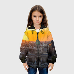 Куртка с капюшоном детская Буэнос-Айрес, цвет: 3D-черный — фото 2