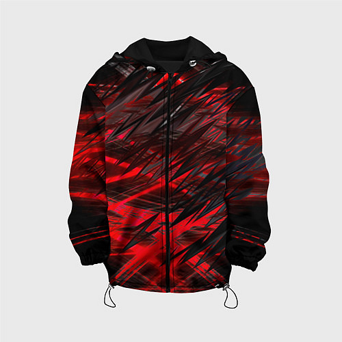 Детская куртка Черно красные текстуры / 3D-Черный – фото 1