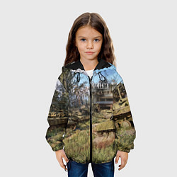 Куртка с капюшоном детская STALKER танки, цвет: 3D-черный — фото 2