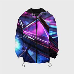 Детская куртка Фиолетовые абстрактные треугольники