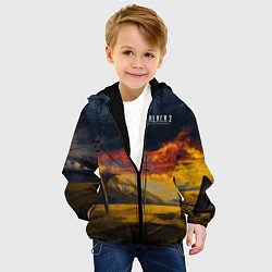 Куртка с капюшоном детская STALKER 2 осеняя дорога, цвет: 3D-черный — фото 2