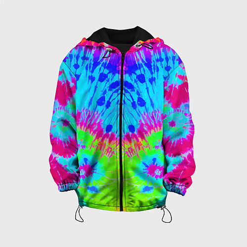 Детская куртка Tie-Dye abstraction / 3D-Черный – фото 1