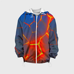 Детская куртка Грани огненнные абстракция