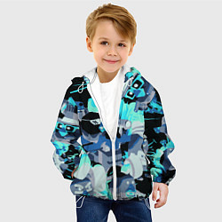 Куртка с капюшоном детская Chicken Gun разборка, цвет: 3D-белый — фото 2