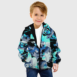 Куртка с капюшоном детская Chicken Gun разборка, цвет: 3D-черный — фото 2