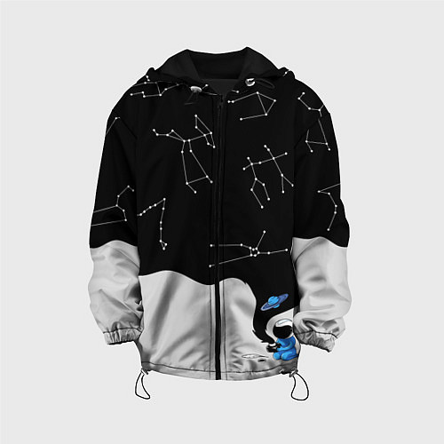 Детская куртка Космический космонавтик / 3D-Черный – фото 1
