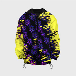 Куртка с капюшоном детская Brawl stars neon mobile, цвет: 3D-черный