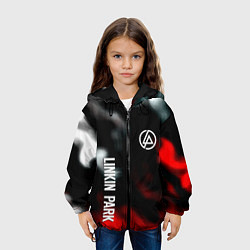 Куртка с капюшоном детская Linkin park flame, цвет: 3D-черный — фото 2
