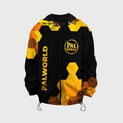 Куртка с капюшоном детская Palworld - gold gradient вертикально, цвет: 3D-черный