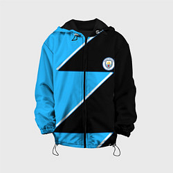 Куртка с капюшоном детская Manchester City geometry sport, цвет: 3D-черный