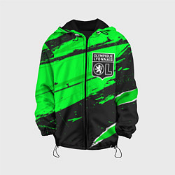 Куртка с капюшоном детская Lyon sport green, цвет: 3D-черный