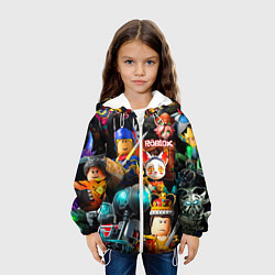 Куртка с капюшоном детская Roblox game, цвет: 3D-белый — фото 2