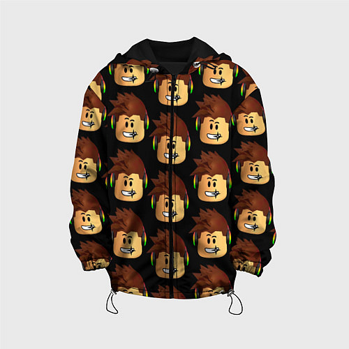 Детская куртка Игра Роблокс / 3D-Черный – фото 1