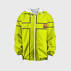 Куртка с капюшоном детская Barcelona fc club sport, цвет: 3D-белый