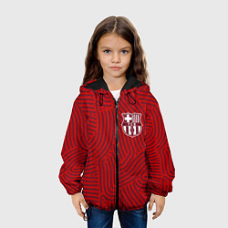 Куртка с капюшоном детская Barcelona отпечатки, цвет: 3D-черный — фото 2