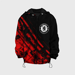 Куртка с капюшоном детская Chelsea sport grunge, цвет: 3D-черный