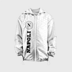 Куртка с капюшоном детская Napoli sport на светлом фоне по-вертикали, цвет: 3D-белый