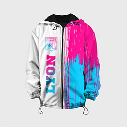 Детская куртка Lyon neon gradient style по-вертикали