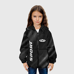 Куртка с капюшоном детская Chery sport metal, цвет: 3D-черный — фото 2