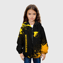 Куртка с капюшоном детская Hoffenheim - gold gradient вертикально, цвет: 3D-черный — фото 2