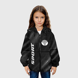 Куртка с капюшоном детская Daewoo sport metal, цвет: 3D-черный — фото 2