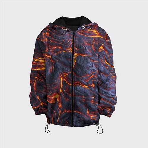 Детская куртка Вулканическая лава / 3D-Черный – фото 1