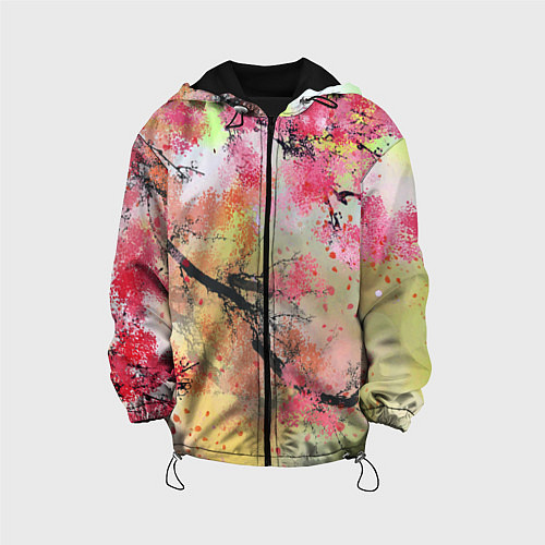 Детская куртка Japan sakura / 3D-Черный – фото 1