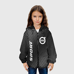 Куртка с капюшоном детская Volvo sport carbon, цвет: 3D-черный — фото 2